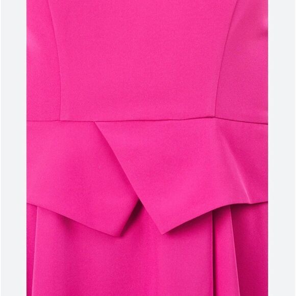 Kay Unger New York Sleeveless Handkerchief Crepe Midi Dress size 8 NWT $288 - Picture 3 of 9